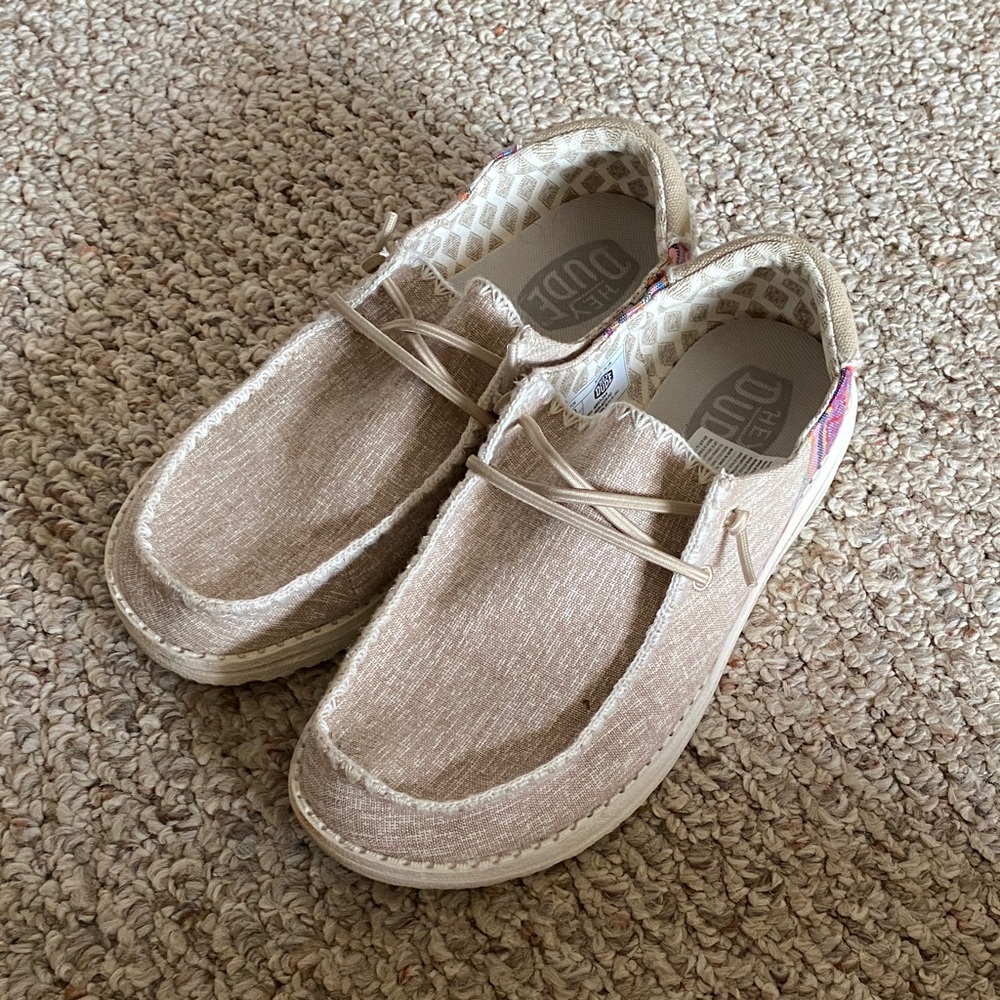 Hey Dude Light Tan Slip-On Shoes